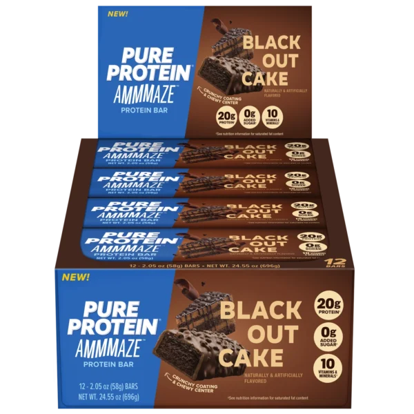 Pure Protein AMMMAZE Bars - Blackout Cake (10 Bars/Box)