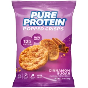 Pure Protein Popped Crisps - Cinnamon Sugar (12 Bags/Box)