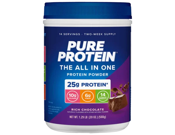 Pure Protein All-in-One Powder - Rich Chocolate (1.25 lb)