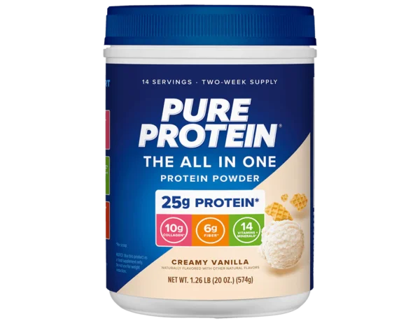 Pure Protein All-in-One Powder - Creamy Vanilla (1.25 lb)