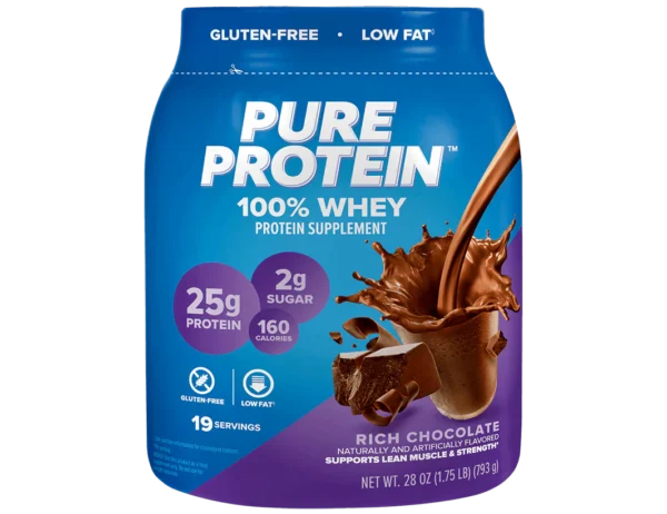 Pure Protein 100% Whey Powder - Rich Chocolate (1.75 lb)